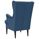 vidaXL Fauteuil Bleu Tissu