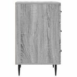 vidaXL Cabinet de chevet avec tiroir Sonoma gris 43 x 41 x 66 5 cm