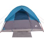 vidaXL Tente familiale à dôme 6 personnes bleu imperméable