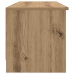 vidaXL Meuble TV Chêne artisanal 102 x 35 x 36 5 cm Bois d'ingénierie