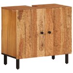 vidaXL Ensemble d'armoires de salle de bain 2 Pièces bois massif d'acacia