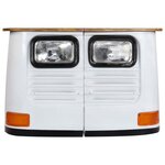 vidaXL Buffet Bois de manguier massif Forme de camion Blanc