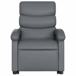 vidaXL Fauteuil inclinable électrique gris similicuir
