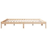 vidaXL Cadre de lit extra long sans matelas 200x210 cm bois massif pin
