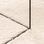 vidaXL Tapis HUARTE à poils courts doux et lavable beige Ø 200 cm