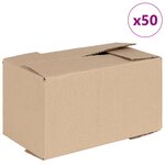 vidaXL Boîte Pliable 50 Pièces 24x13x13 cm Carton