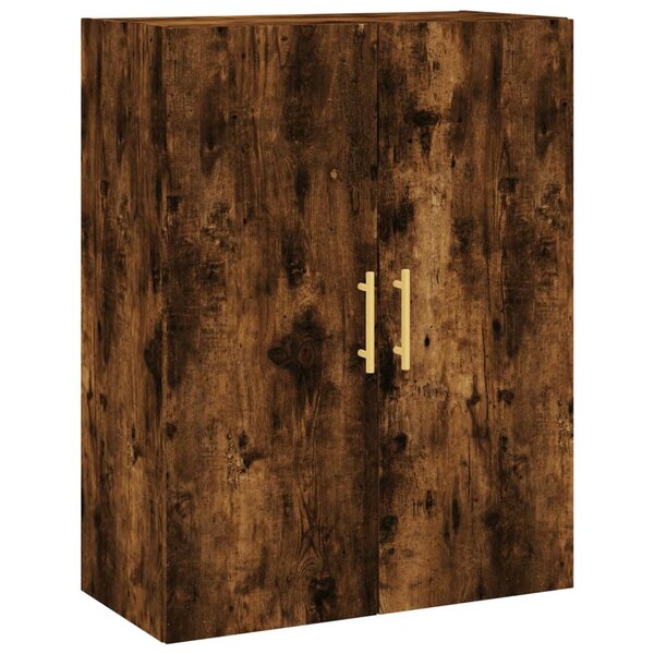 vidaXL Armoire murale chêne fumé 69 5x34x90 cm