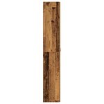vidaXL Buffet haut vieux bois 60x32x190 cm bois d'ingénierie