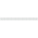 vidaXL Clôture en mailles de chaîne avec bride argenté 1 4x25 m