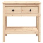 vidaXL Table console 75x35x75 cm Bois massif de pin