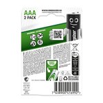 Blister de 2 Accus Piles rechargeables HR03 Power Plus AAA 700mah ENERGIZER