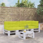 vidaXL Coussins de palette lot de 5 vert vif tissu