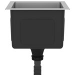 vidaXL Évier de cuisine fait main Acier inoxydable