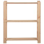 vidaXL Étagère de stockage 3 niveaux 80x28 5x90 cm Bois de pin massif