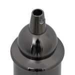 vidaXL Douilles de lampe 2 Pièces noir brillant E27