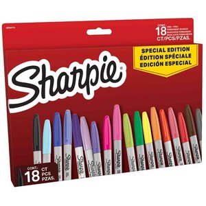 Marqueur permanent FINE  BIG PACK de 18 'Red' SHARPIE