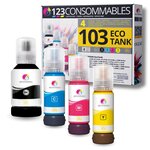 Pack compatible avec EPSON 103 ECOTANK 4 bouteilles d'encre