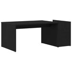 vidaXL Table basse Chêne noir 90 x 45 x 35 cm Bois d'ingénierie