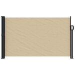 vidaXL Auvent latéral rétractable beige 120x600 cm