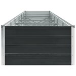 vidaXL Lit surélevé de jardin Acier galvanisé 480x80x45 cm Anthracite