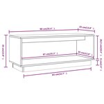vidaXL Meuble TV Gris 90x35x35 cm Bois de pin massif