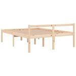 vidaXL Lit pour personne âgée sans matelas 160x200 cm bois pin massif