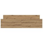 vidaXL Cadre de lit sans matelas chêne artisanal 180x200 cm