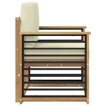 vidaXL Ensemble de canapés d'extérieur Polyester Blanc