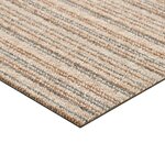 vidaXL Dalles de tapis de sol 20 Pièces 5 m² 50x50 cm Beige rayé
