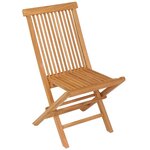 vidaXL Ensemble à manger de jardin 5 Pièces Bois de teck massif