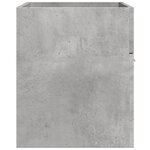 vidaXL Armoire de lavabo de salle de bain gris béton bois d'ingénierie