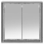 vidaXL Armoire murale de salle de bain miroir sonoma gris 60x21x60 cm