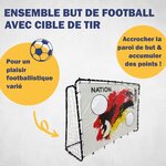 Best Sporting 11053-11066 - But de football 213 x 152 x 76 cm en noir avec cible de tir "Nation D"