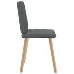 vidaXL Chaises à manger lot de 4 gris foncé tissu