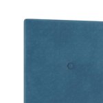vidaXL Tête de lit Montage mural Bleu foncé 144 cm Velours