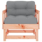 vidaXL Chaises de jardin avec coussins lot de 2 bois massif douglas