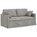 vidaXL Canapé Gris clair 158 x 78 x 80 cm Velours