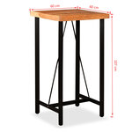 vidaXL Ensemble de bar 3 Pièces Bois d'acacia massif et de récupération