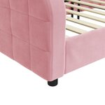 vidaXL Lit de repos rose 100x200 cm velours