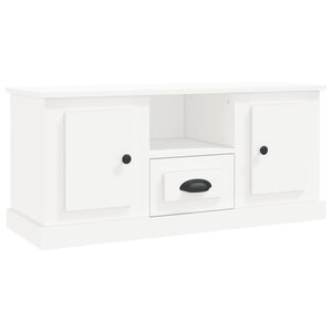 vidaXL Meuble TV blanc 100x35 5x45 cm bois d'ingénierie