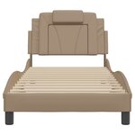 vidaXL Cadre de lit Viana sans matelas cappuccino 80x200 cm similicuir