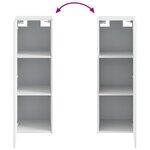 vidaXL Cabinet de Salle de Bain Mural Blanc brillant 33 x 34 5 x 60 cm