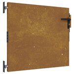 vidaXL Portail de jardin 85x100 cm acier corten