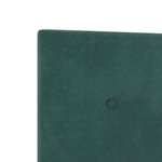 tête de lit LED vidaXL vert foncé 100 cm en velours