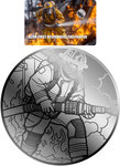 Monnaie FIREFIGHTER Alien First Responders 1/1000 Oz Platine 12$ Liberia 2026 (PRÉCOMMANDE)