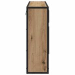 vidaXL Étagère Murale avec étagère Chêne artisanal 65 x 20 x 60 cm