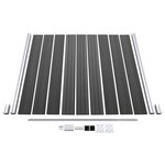 vidaXL Ensemble de panneau de clôture WPC 792x(105-186) cm Noir