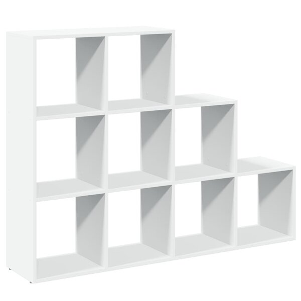 vidaXL Étagère séparatrice de pièce à 3 niveaux blanc 137 5x29x103 5cm