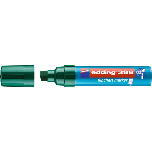 Marqueur pour chevalets 388 vert 4-12 mm x 10 EDDING