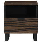 vidaXL Armoires de chevet 2 Pièces 40 x 33 x 46 cm en bois de mangue massif